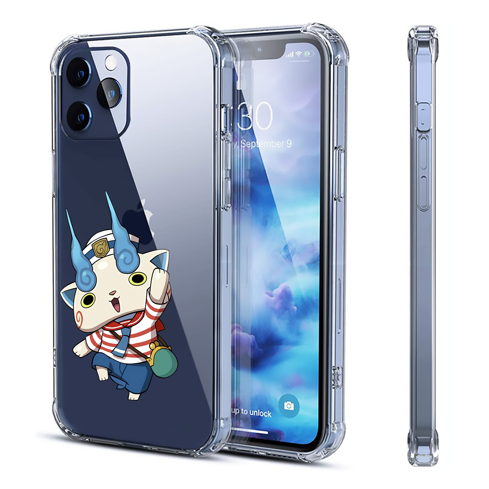 （画像用） 妖怪ウォッチ Yo-kai Watch 【iPhone 12シリーズ対応】透明スマホケース（クリアソフトケース）
